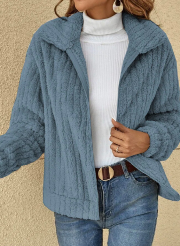 Womens Cardigan Plush Warm Soft Fit