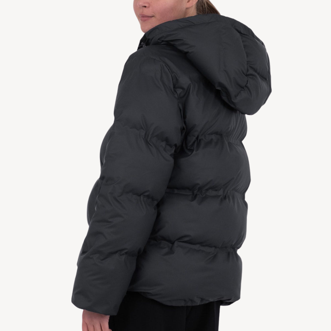 Womens Hooded Puffer Jacket Polyester Winter Coat
