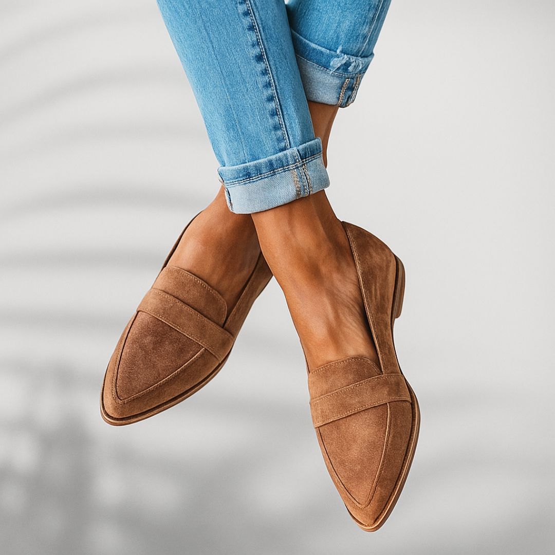 Womens Classic Slip-On Loafers Stylish Comfortable