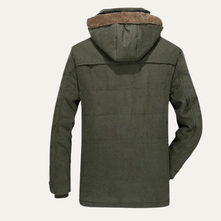 Mens Winter Parka Heavy Fur Lined Insulated