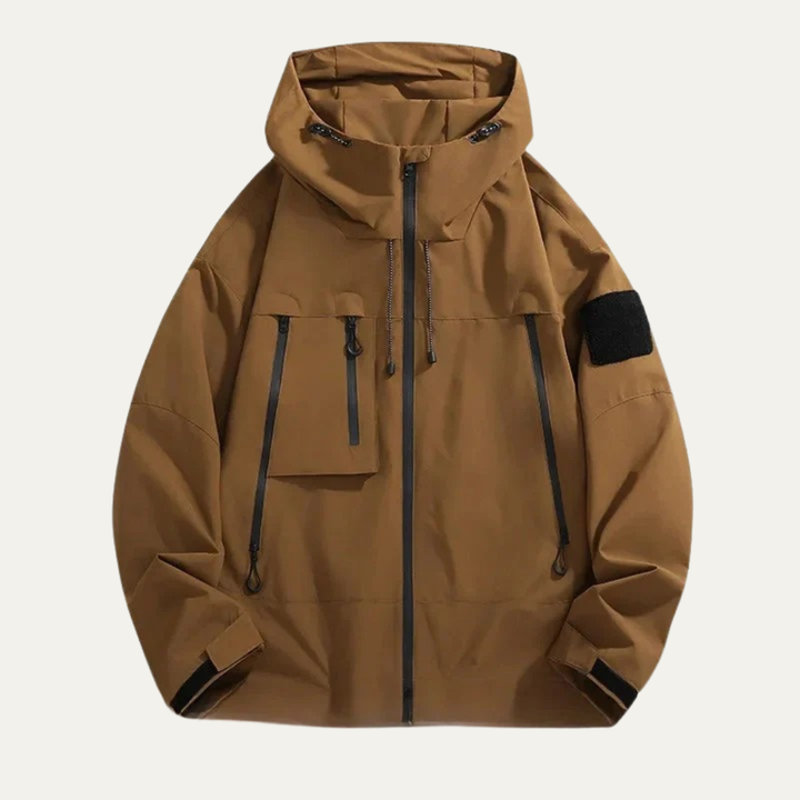 Mens Waterproof Technical Jacket with Zipper