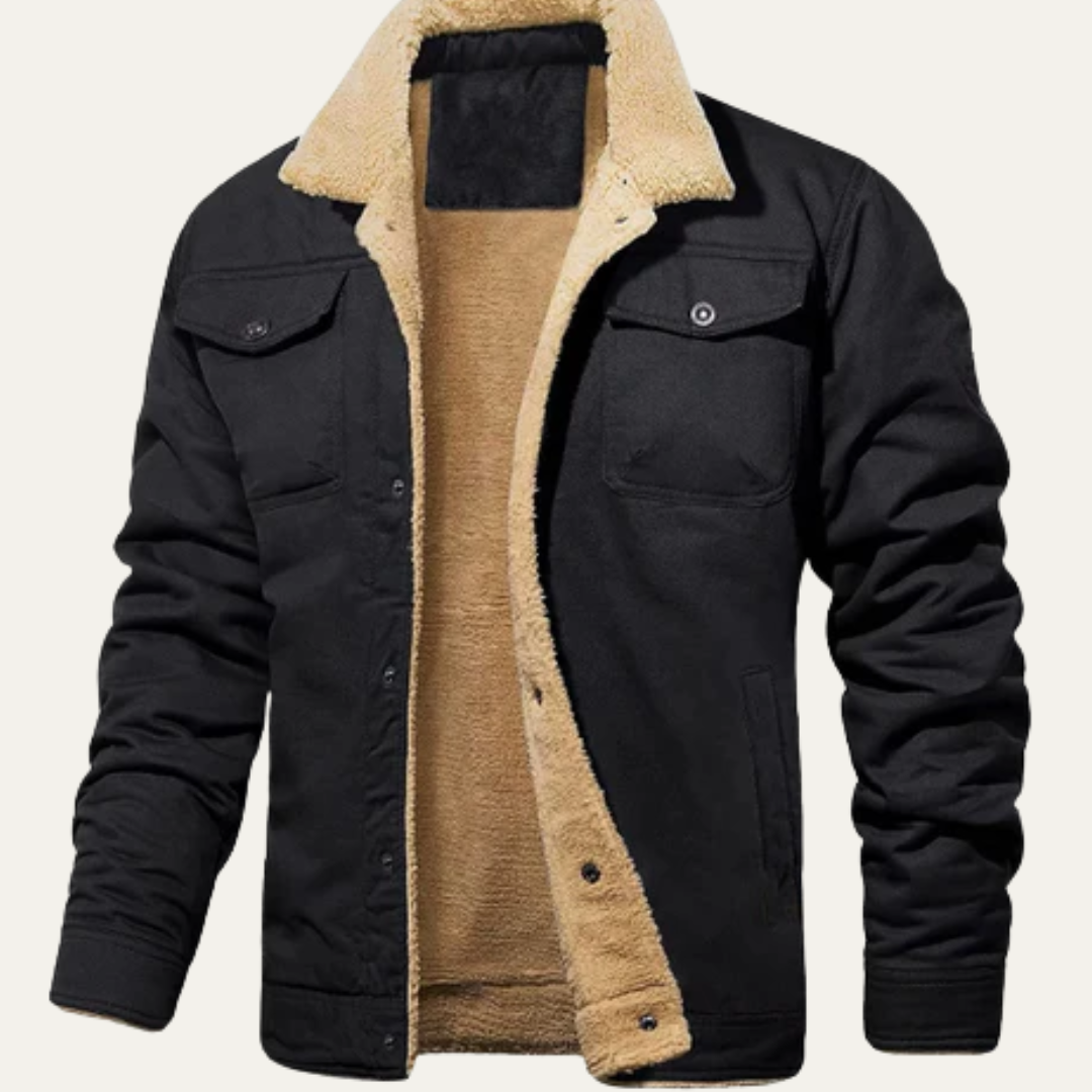Mens Trucker Jacket with Sherpa Collar