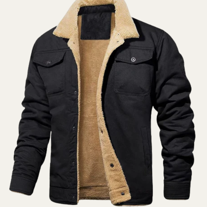 Mens Trucker Jacket with Sherpa Collar