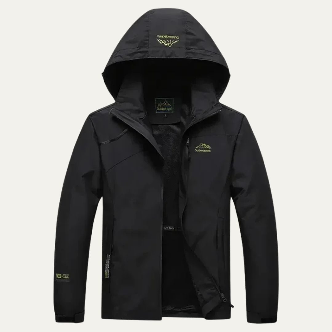 Mens Waterproof Technical Rain Jacket Windbreaker