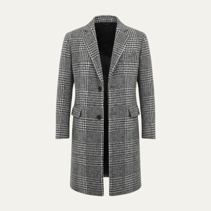 Mens Topcoat Wool Blend Classic Fit