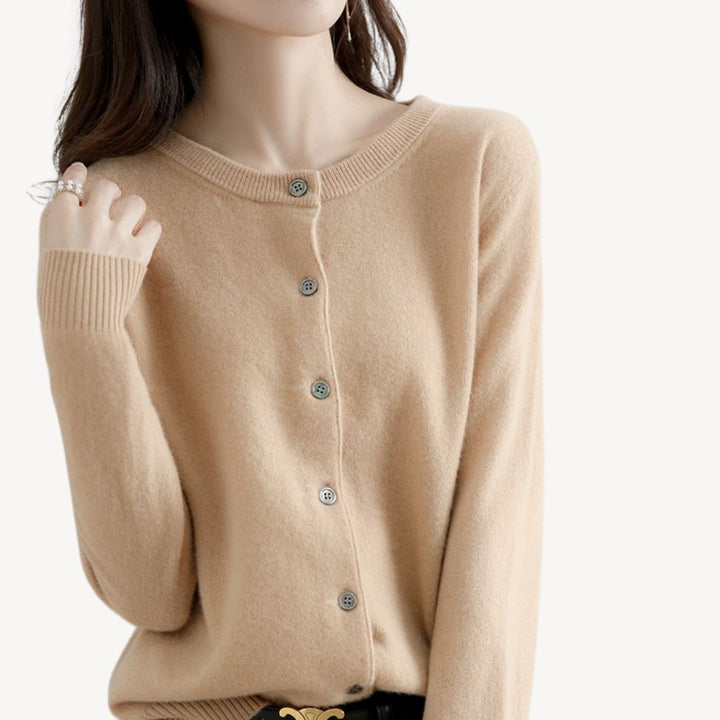 Womens Knit Cardigan with Button Front