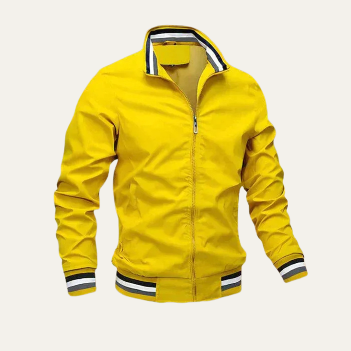 Mens Track Jacket Lightweight Striped Collar