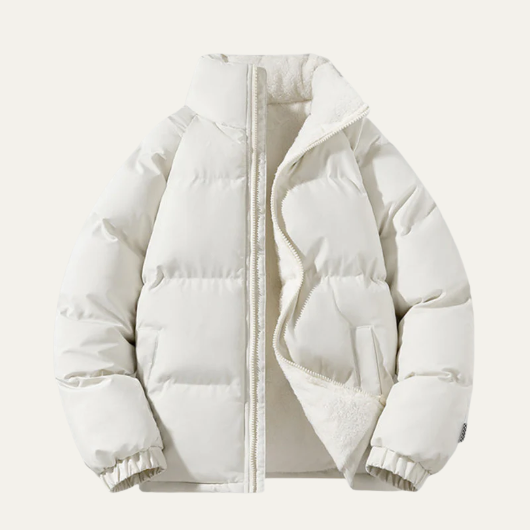 Mens Reversible Puffer Jacket Sherpa Lined