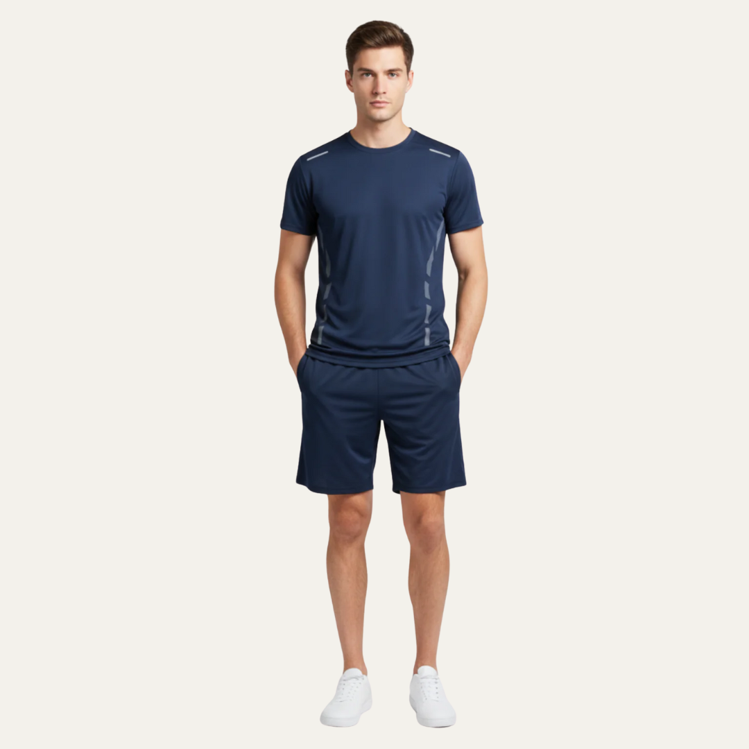 Mens Athletic Set Reflective Performance Fabric