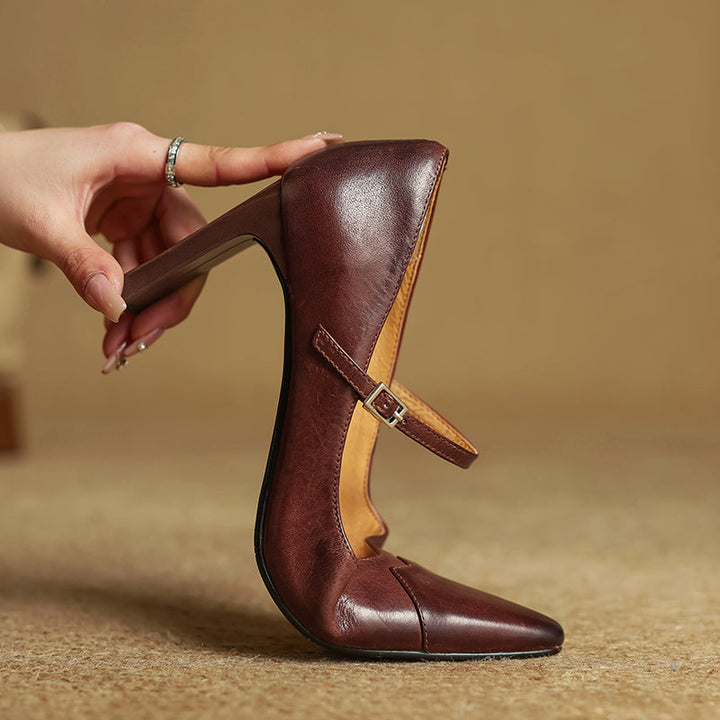 Womens Heels Genuine Leather Classic Fit