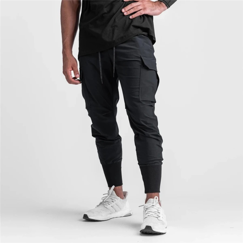 Mens Cargo Joggers with Large Pockets Comfortable Fit