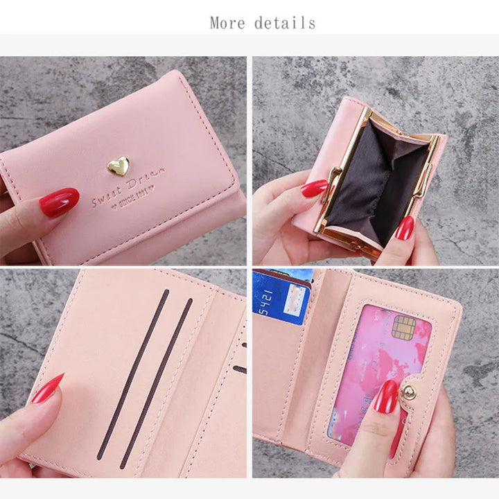 Womens Mini Organizer Wallet Compact Slim Design