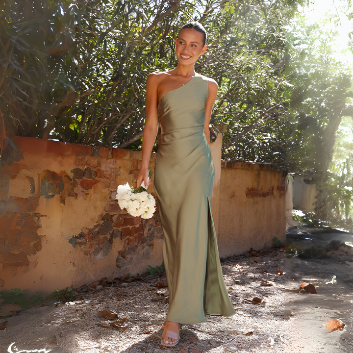 Womens Off-The-Shoulder Gown Elegant Fit