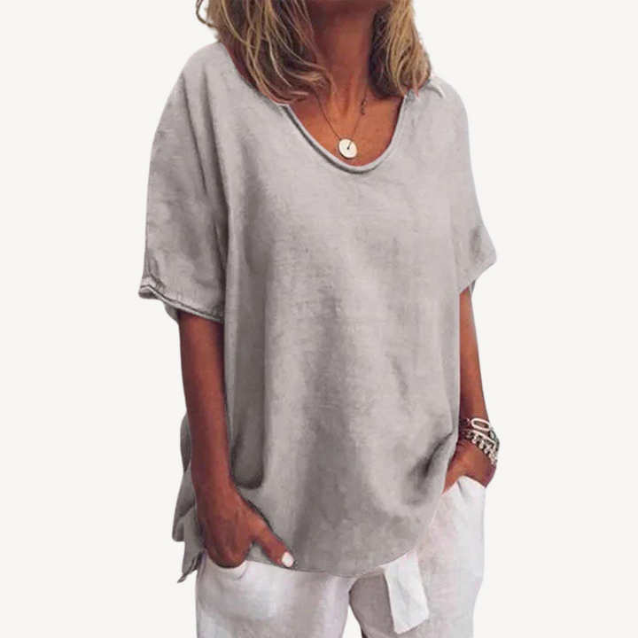Womens Loose Fit T-Shirt Cotton Blend
