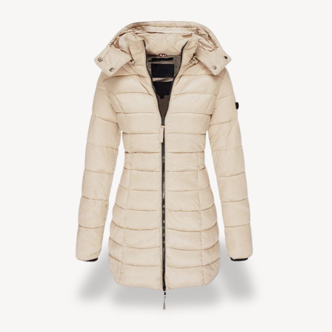 Womens Puffer Jacket Insulated Hooded Fit