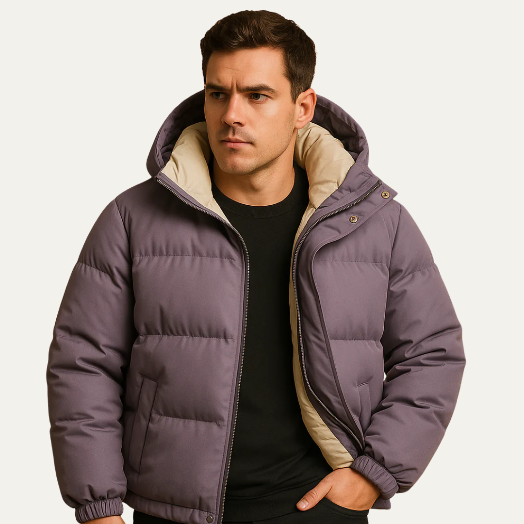 Mens Quilted Down Jacket Puffer Style