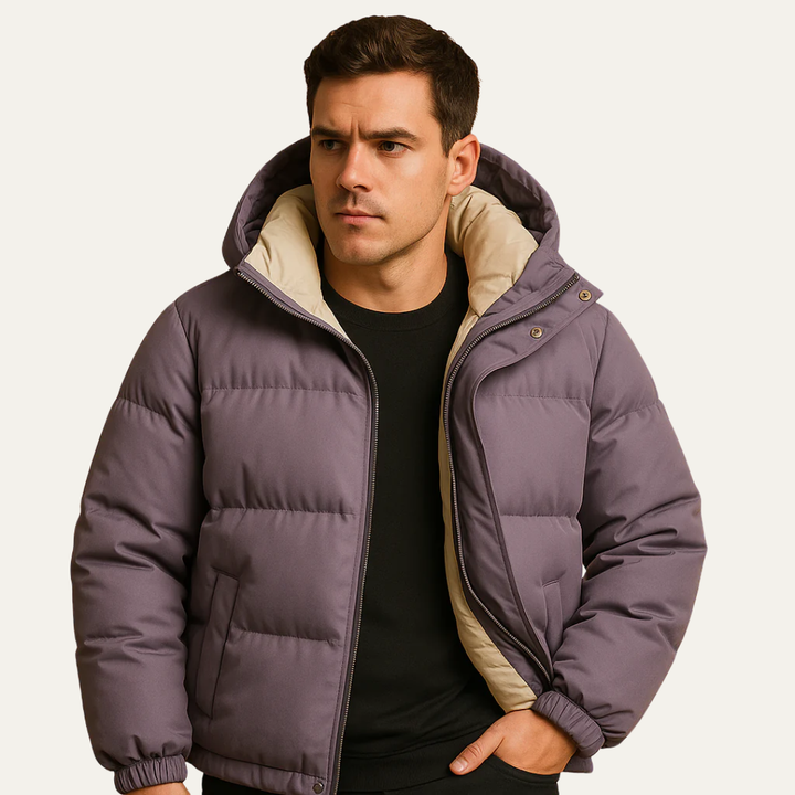Mens Quilted Down Jacket Puffer Style