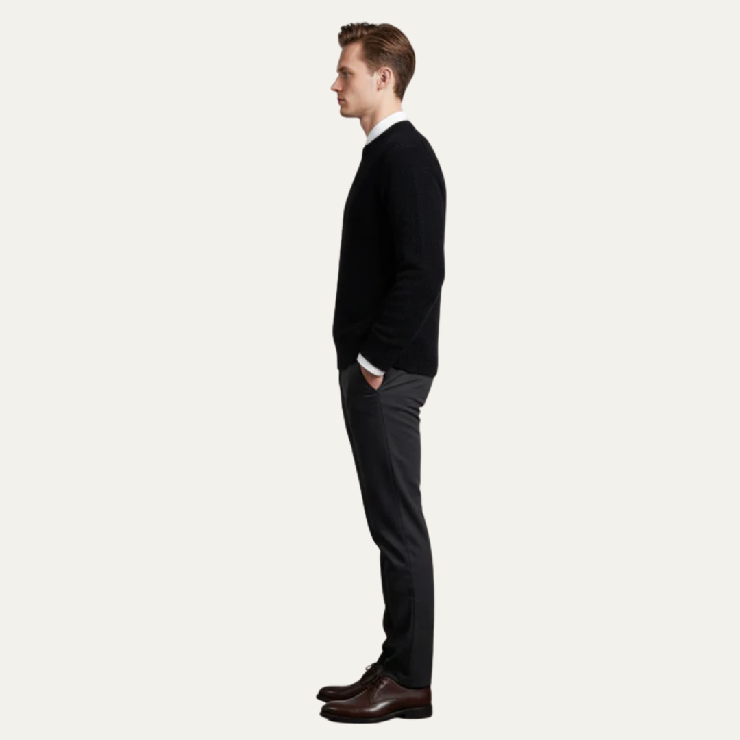 Mens V-Neck Cardigan Fine Knit Slim Fit