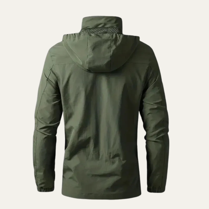 Mens Windbreaker Jacket Technical Hooded Lightweight