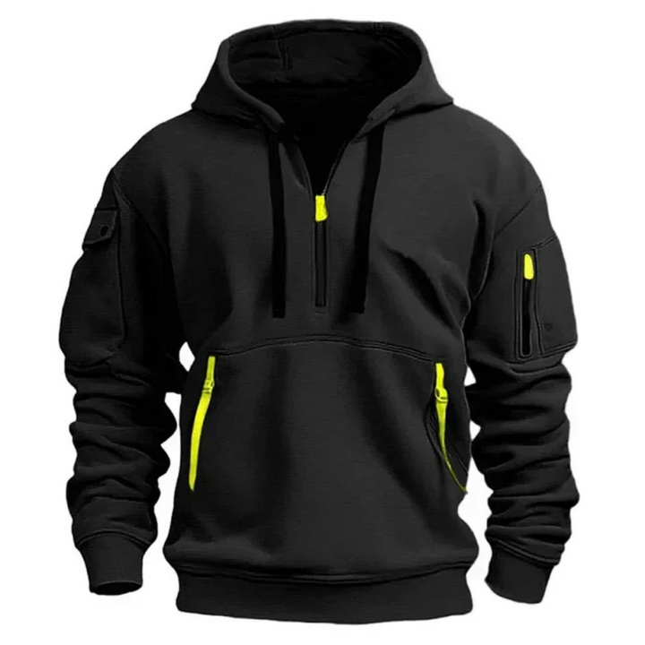 Mens Tactical Hoodie Quarter Zip Utility Style