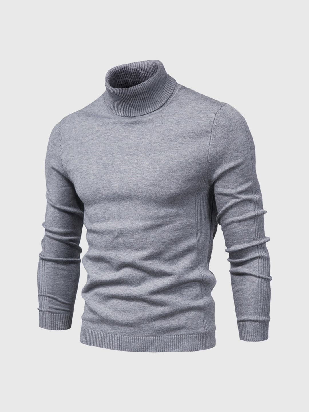 Mens Turtleneck Sweater Machine Washable Knit
