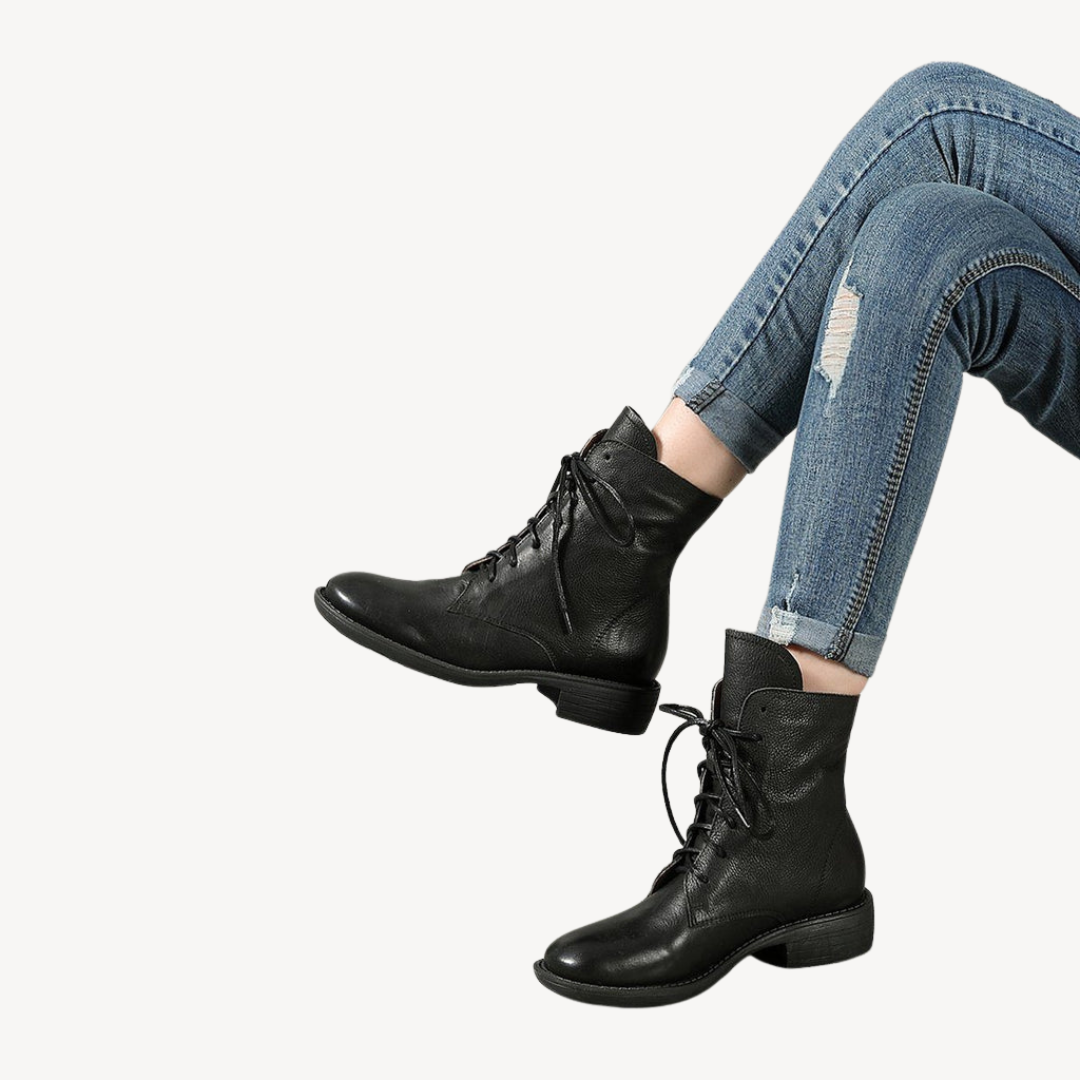 Womens Orthopedic Leather Boots Comfortable Supportive Fit