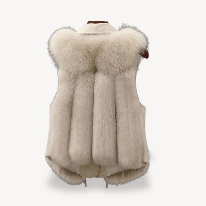 Womens Vest with Faux Fur Lining Sleeveless