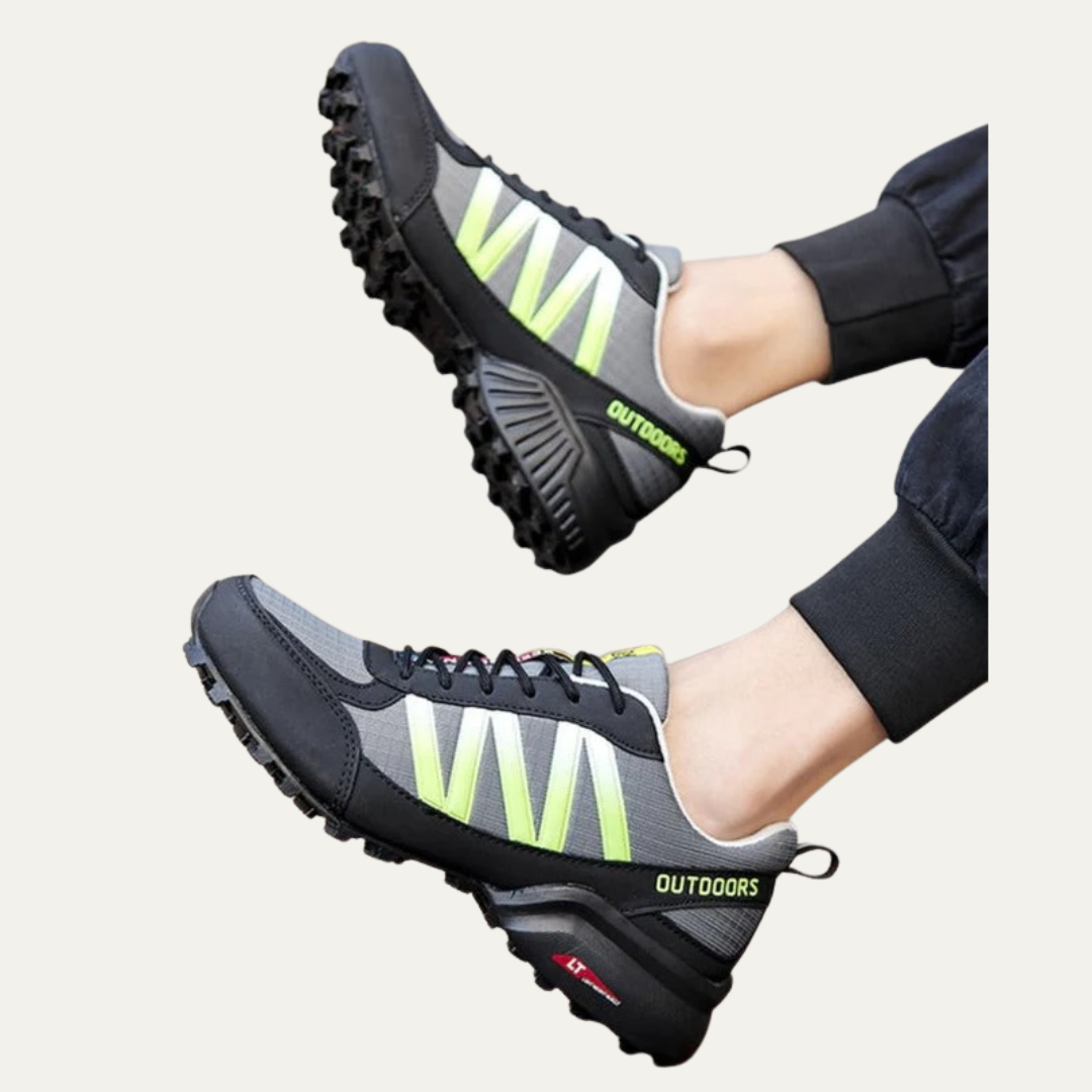 Mens Trail Hiking Shoes Breathable Lugged Sole