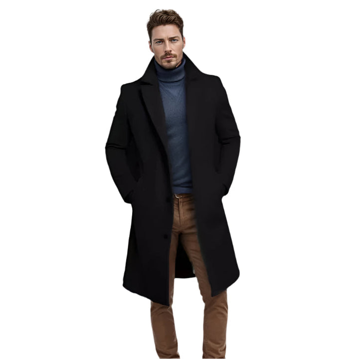 Mens Trench Coat Classic Fit Elegant Design
