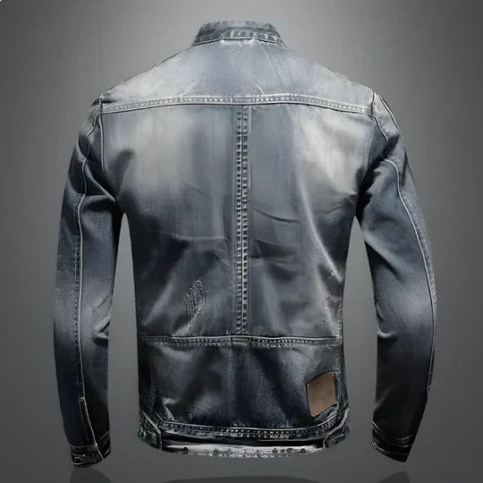Mens Denim Jacket Rugged Durable Relaxed Fit