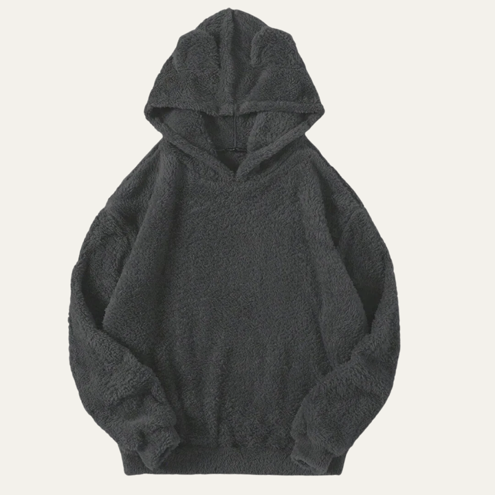 Mens Sherpa Fleece Hoodie Soft Pullover Fit