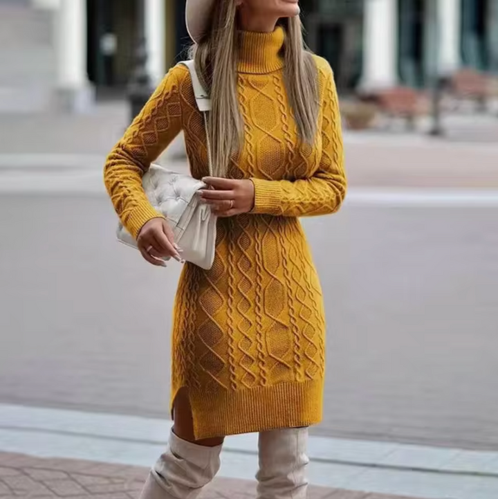 Womens Knit Dress Long Sleeve Winter Ready
