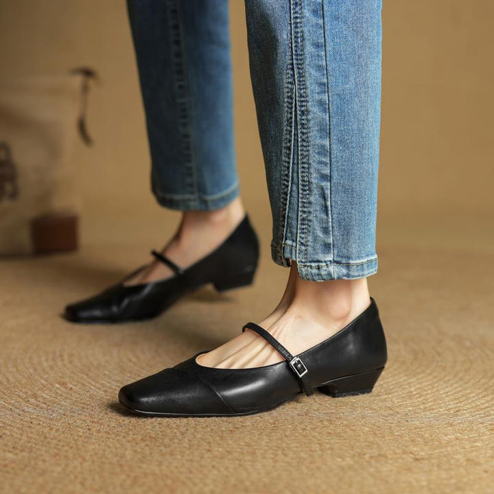 Womens Genuine Leather Pumps Classic Fit