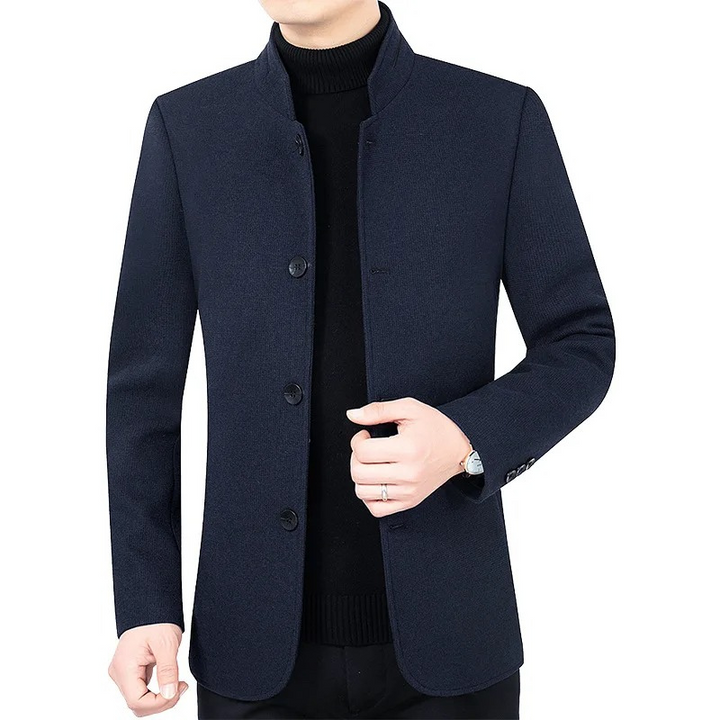 Mens Slim Fit Blazer Four-Button Front Classic Style