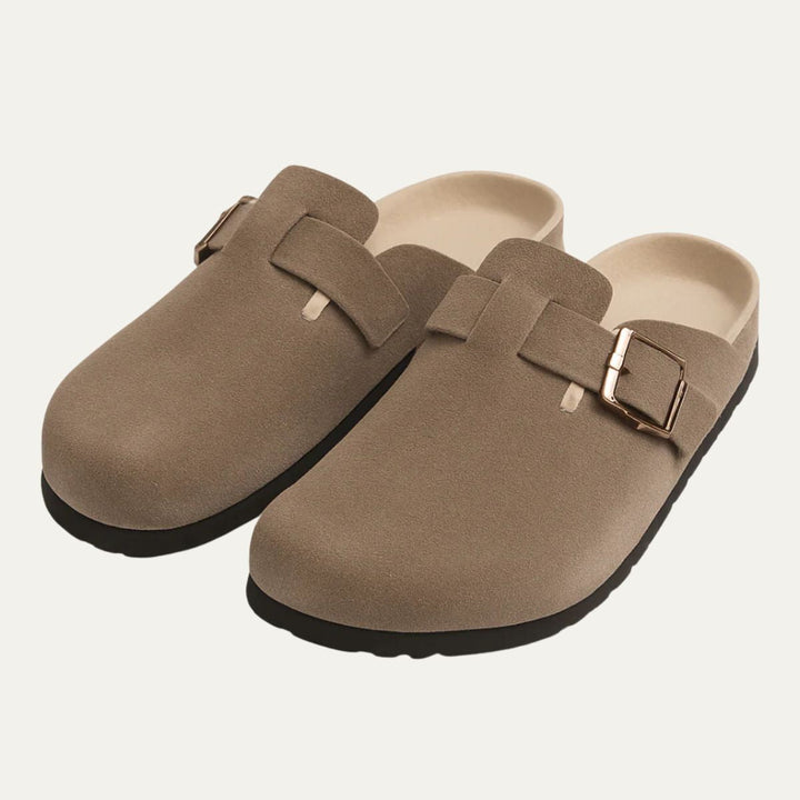 Mens Suede Moccasin Slippers Relaxed Fit
