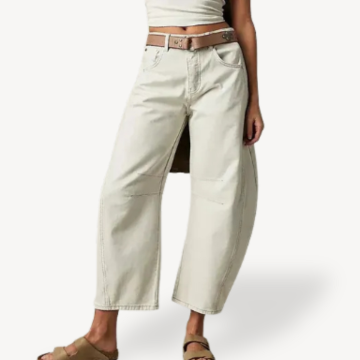 Womens Wide Leg Jeans Denim Relaxed Fit