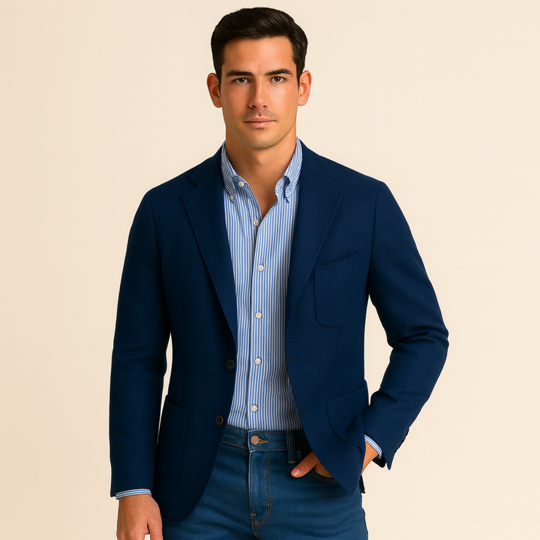 Mens Linen Blazer Formal Fit Wedding Guest