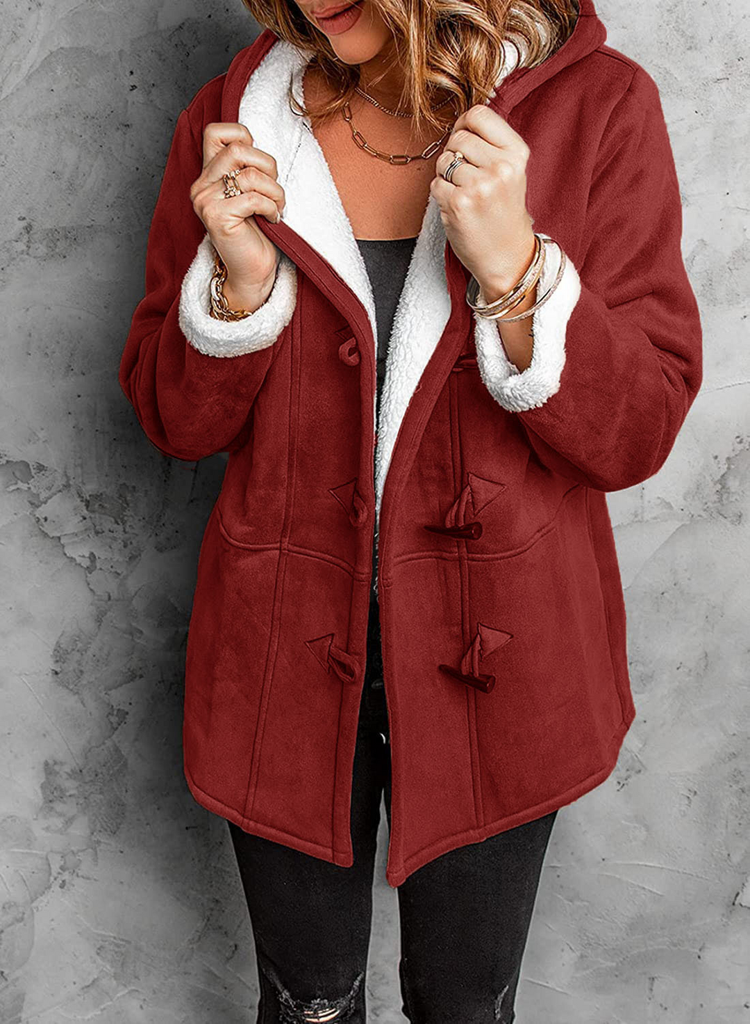 Womens Winter Coat Fleece Lined Warm Fit
