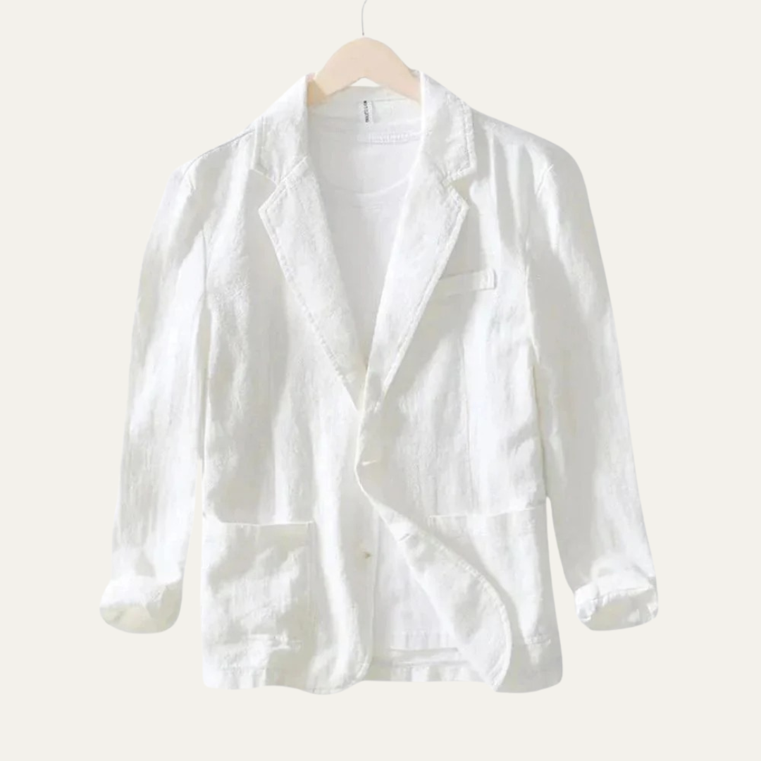 Mens Casual Blazer Lightweight Linen Style