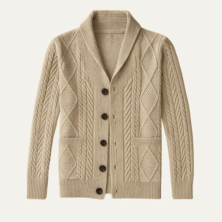 Mens Cashmere Cardigan Classic Fit - BritishMode