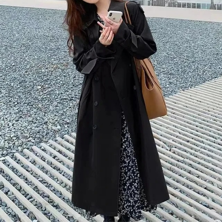 Womens Trench Coat Classic Timeless Fit