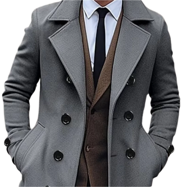 Mens Casual Trench Coat Lightweight Classic Fit