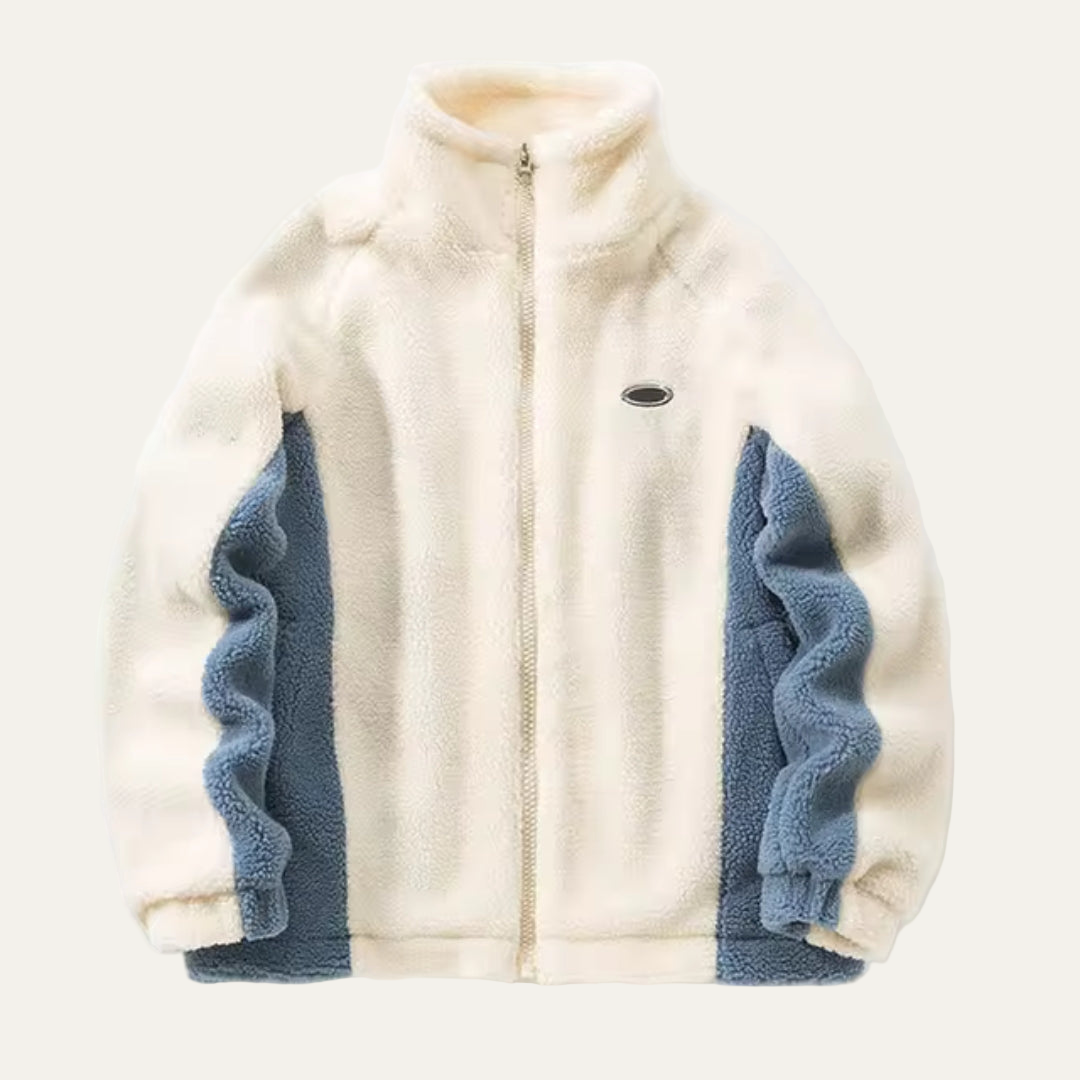 Mens Fleece Jacket High Neck Cozy Fit