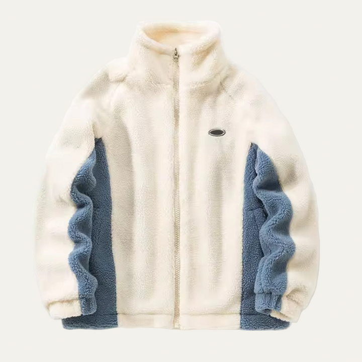 Mens Fleece Jacket High Neck Cozy Fit