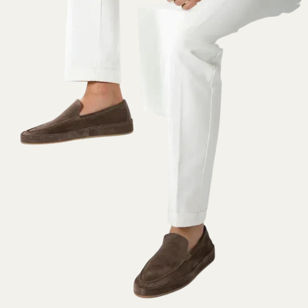 Mens Penny Loafers Suede Classic Style