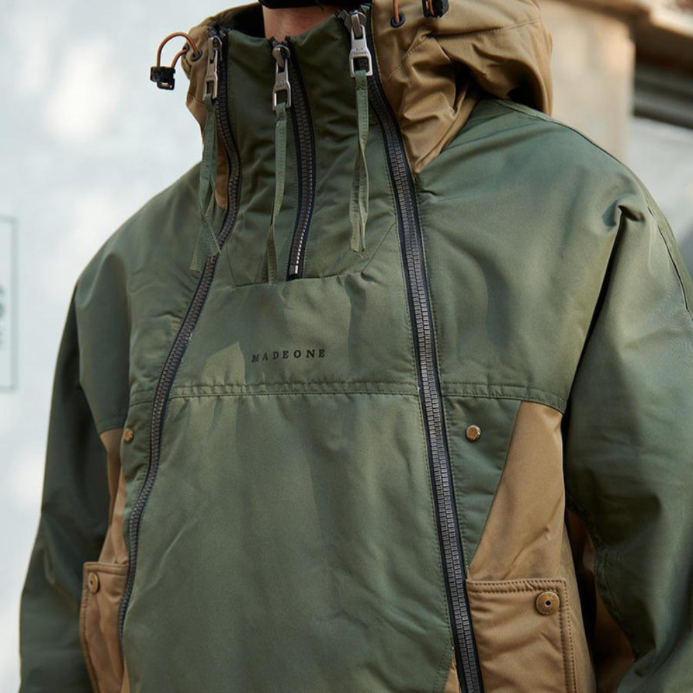 Mens Pullover Anorak Jacket Technical Lightweight