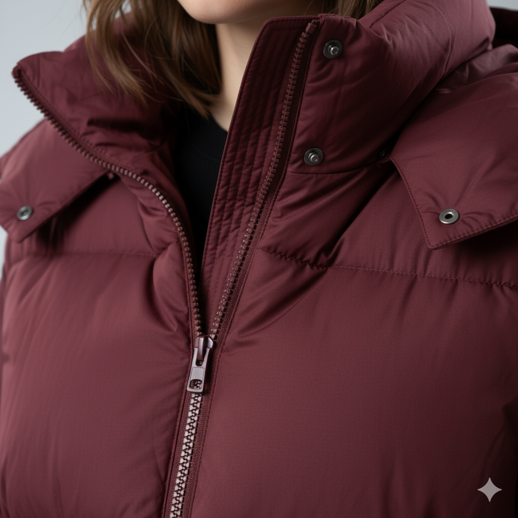 Womens Quilted Padded Jacket Oversized Hooded Winter Coat