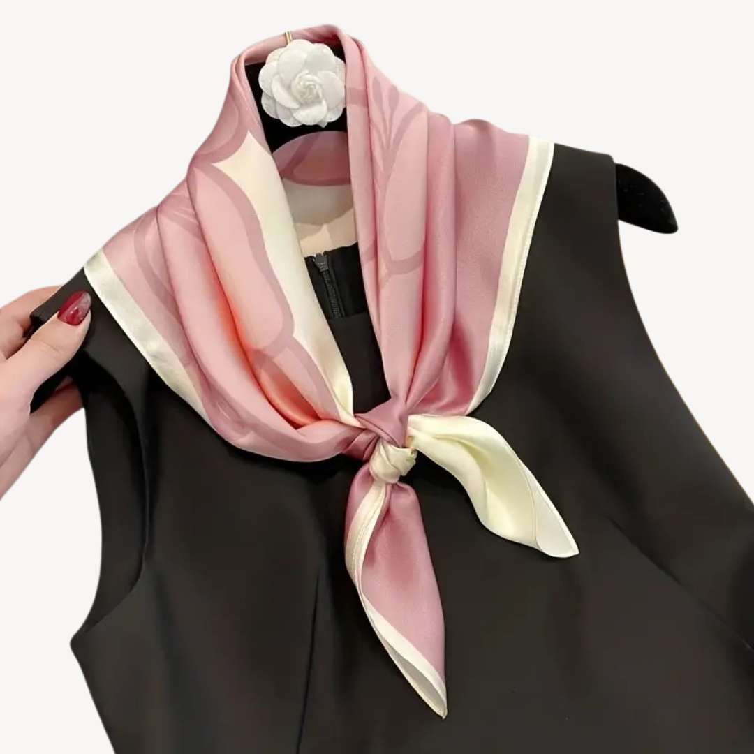 Womens Silk Scarf Printed Lightweight