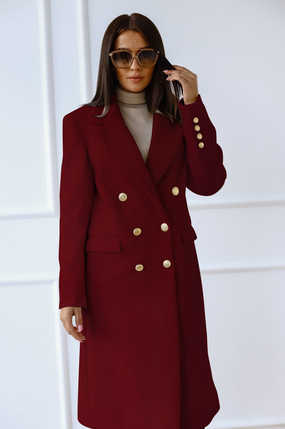 Womens Long Down Coat Classic Fit