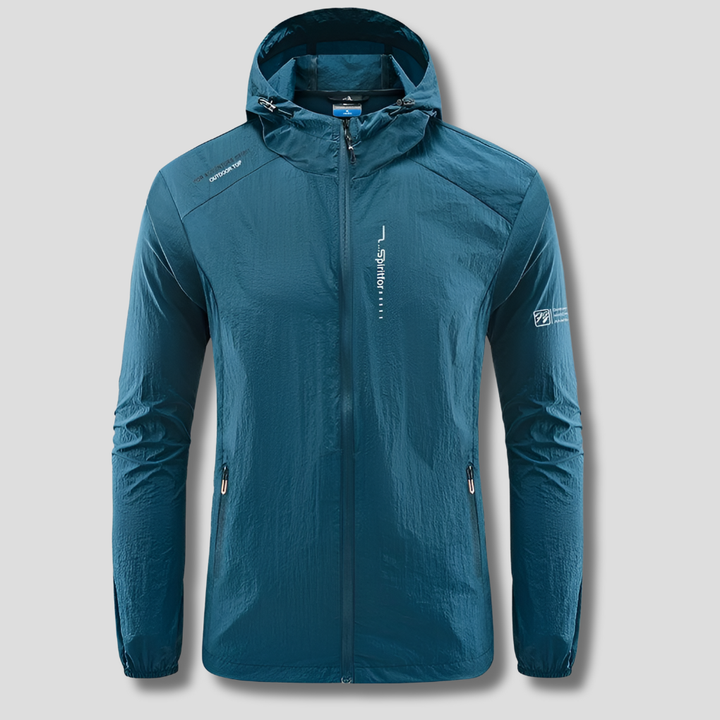Mens Lightweight Hooded Jacket Windproof Sun Protection - BritishMode